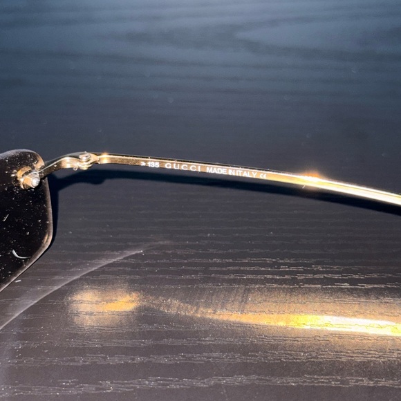 Gucci Gold Rimless Eyewear - Picture 7 of 7